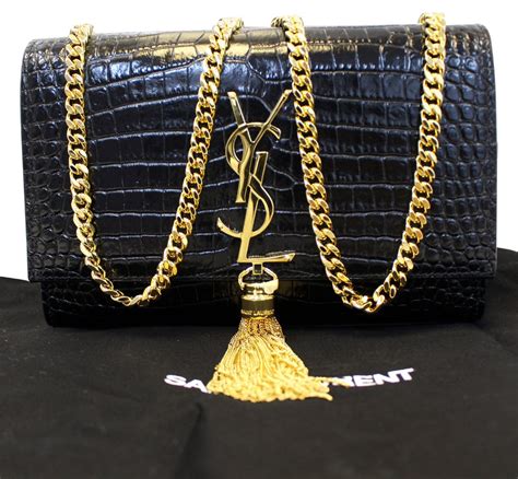 ysl gold chain for purse|ysl black bag with chain.